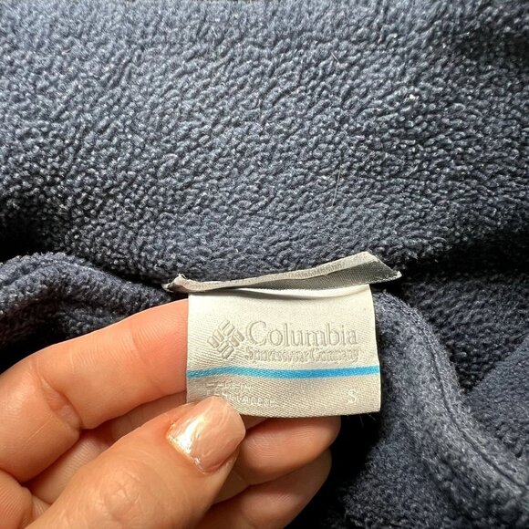 Columbia Men size Small Full Zip‎ Navy Fleece Vest - Picture 5 of 7